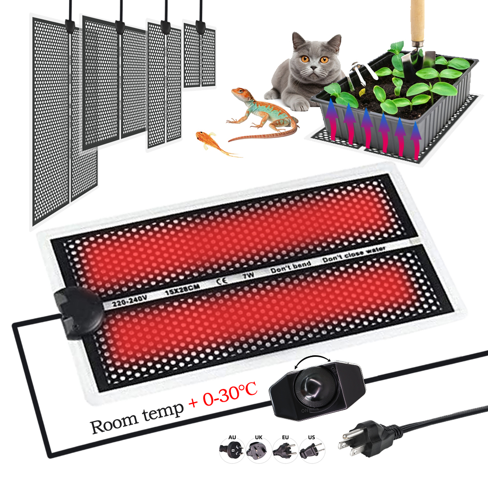 Heat Mat Seedling - 5/7/14/20W Seedlings Heating Pad with Temperature