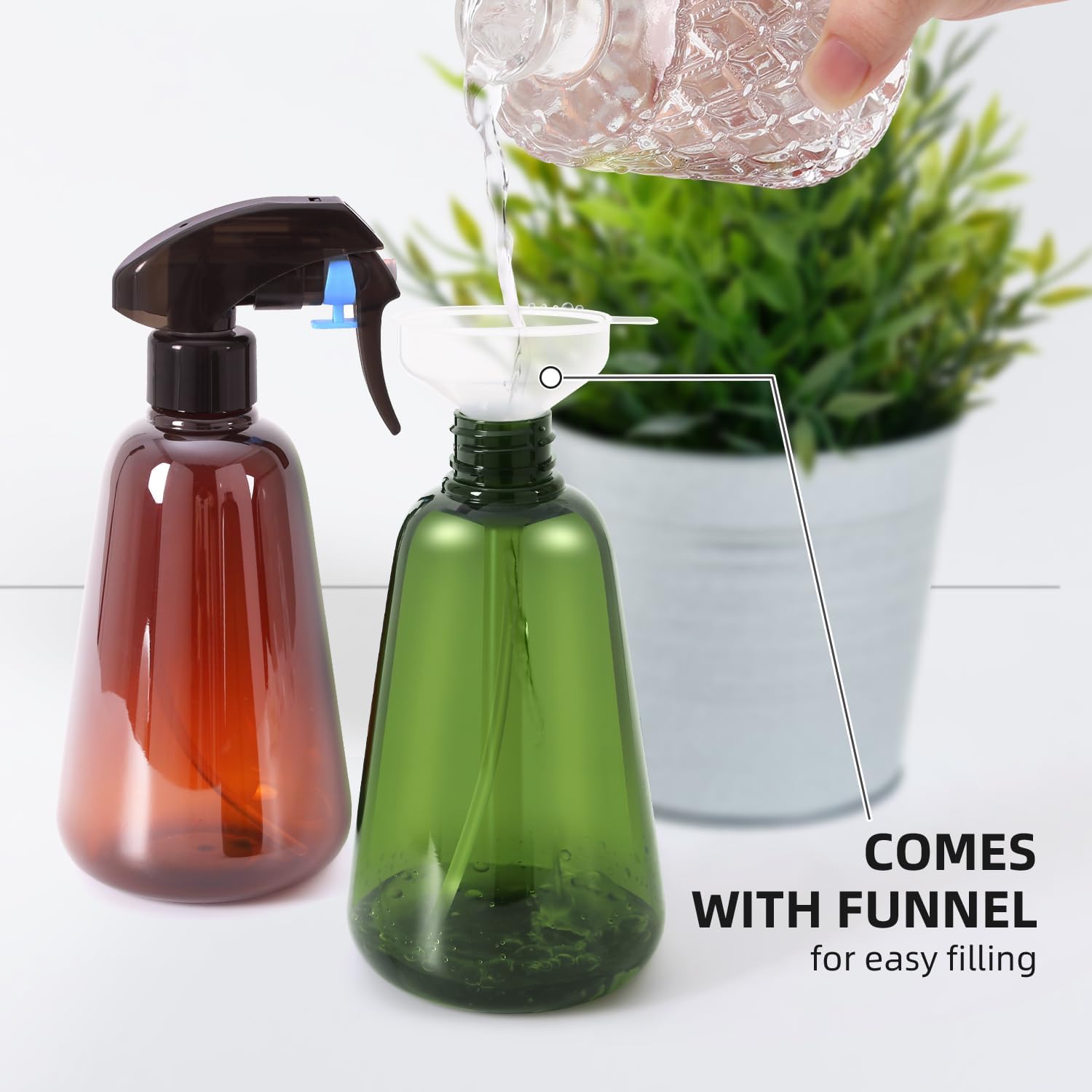 2 Pack 16oz Spray Bottle for P - Misting Bottle Fine 评论和价格