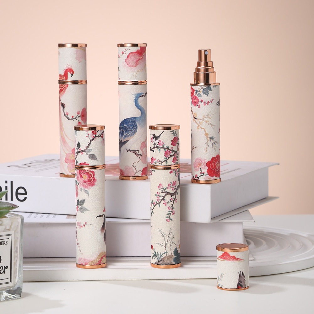 Portable PU Leather Perfume Bo - Misting Bottle Fine 评论和价格