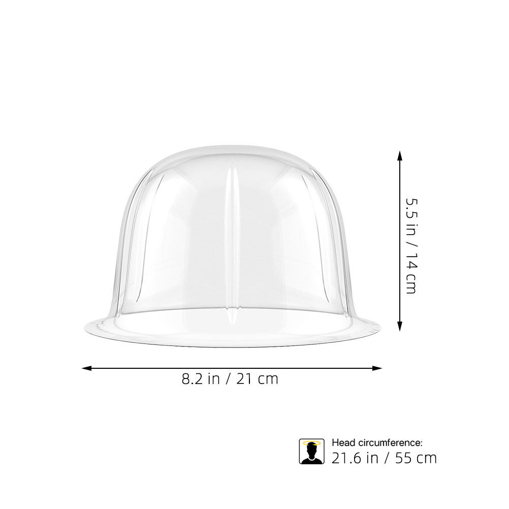 12Pcs Clear Plastic Dome Hat R - Plastic Dome Clear 评论和价格