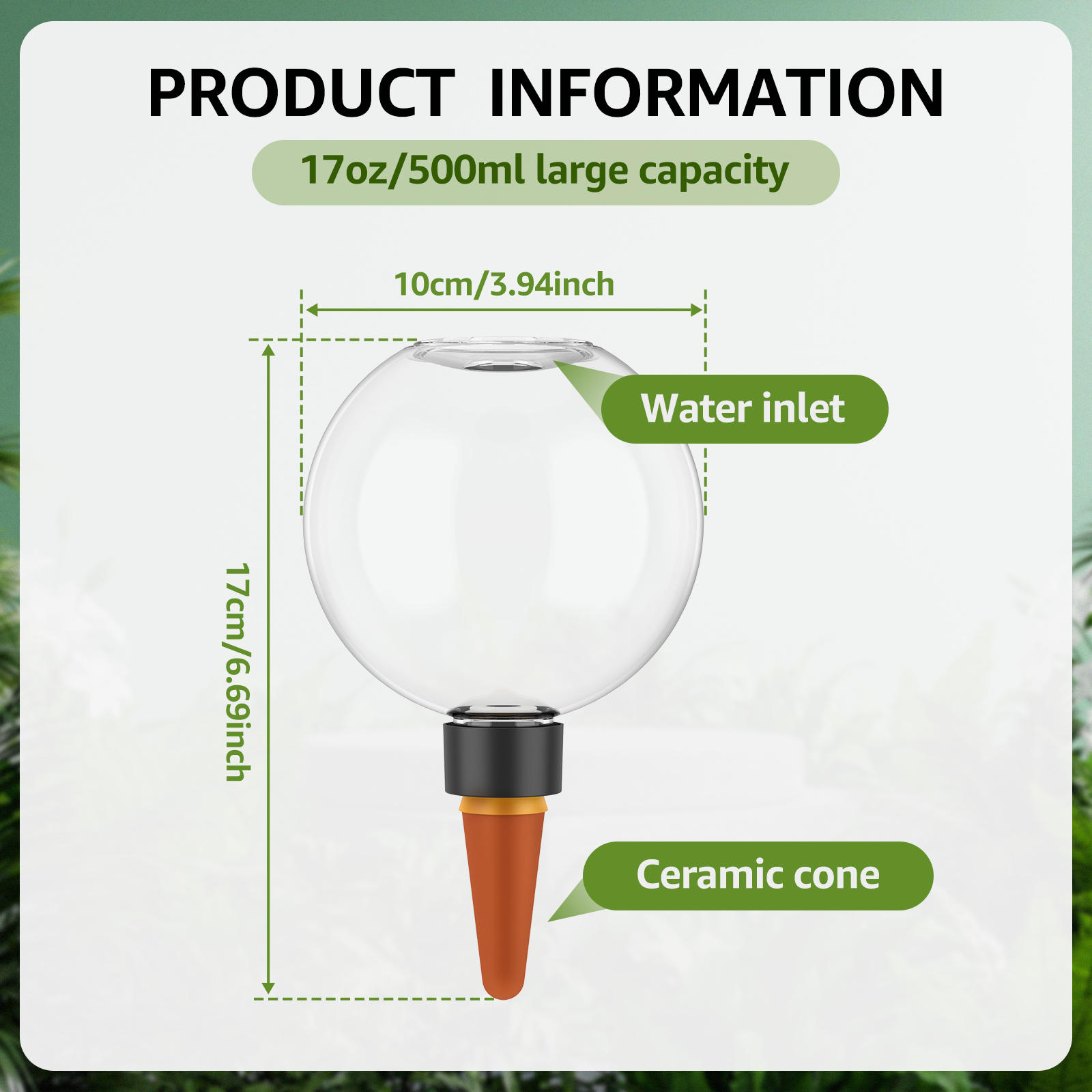 2/4Pcs 500ML Automatic Drip Ir - Self Watering Insert 评论和价格
