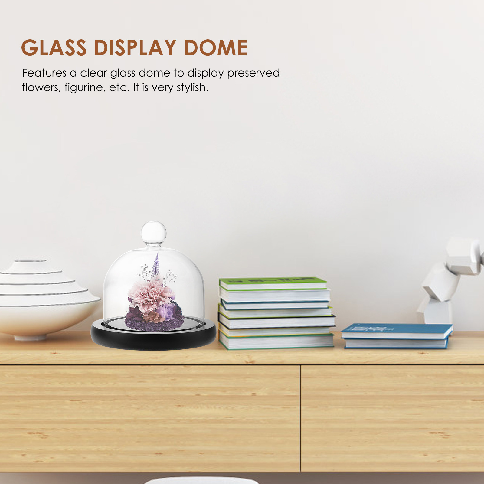 Glass Display Dome Clear Cover - Plastic Dome Clear 评论和价格