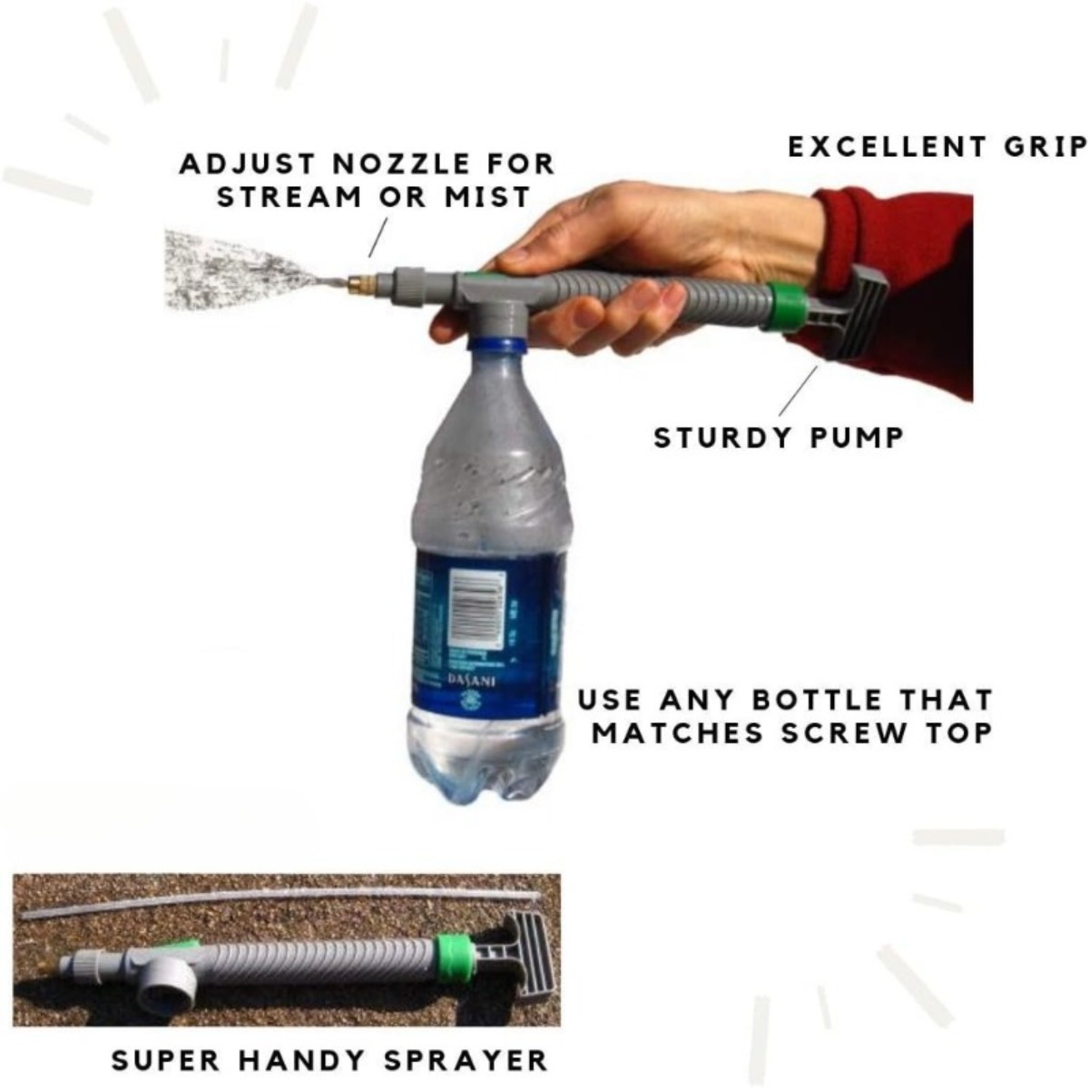 1PC Adjustable Nozzle Multi-Fu - Misting Bottle Fine 评论和价格