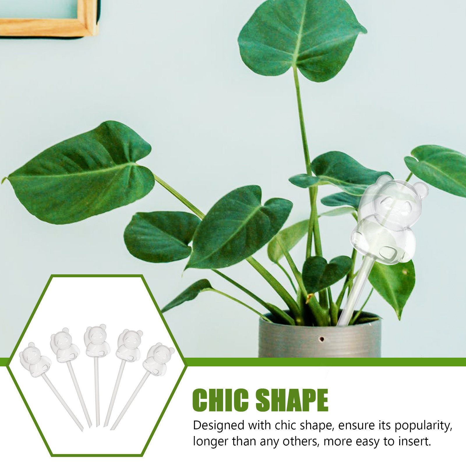 5Pcs Automatic Flower Watering - Self Watering Insert 评论和价格