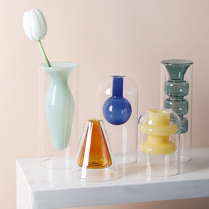 Decorative Double Wall Borosil - Propagation Station Vase 评论和价格