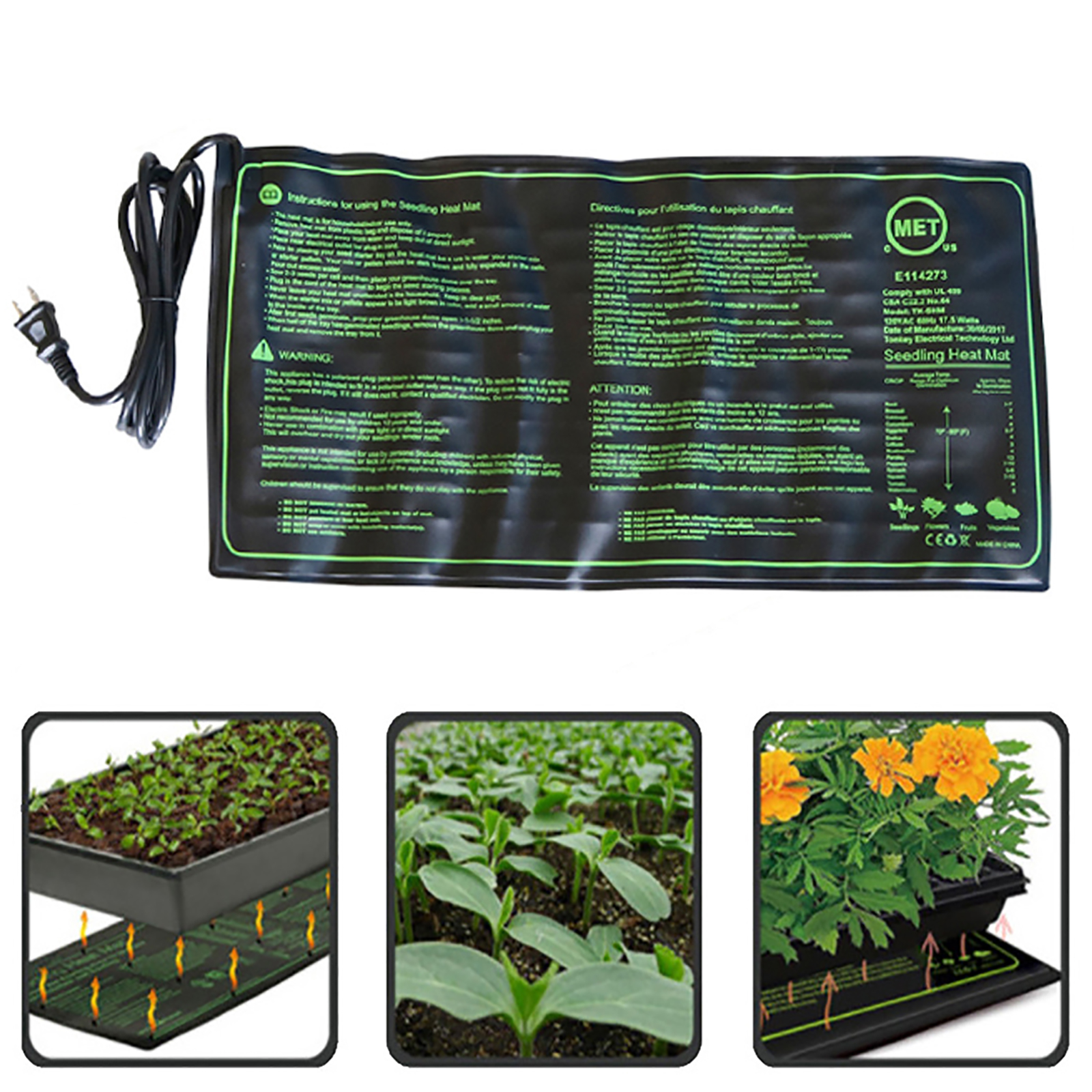 110/120/220/230V Seedling Heat - Heat Mat Seedling 评论和价格