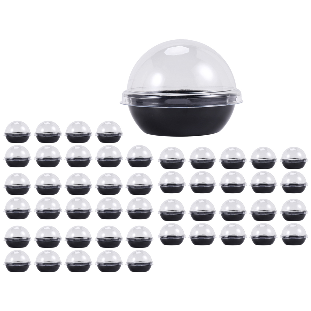 50 Pack Clear Plastic Mini Cup - Plastic Dome Clear 评论和价格