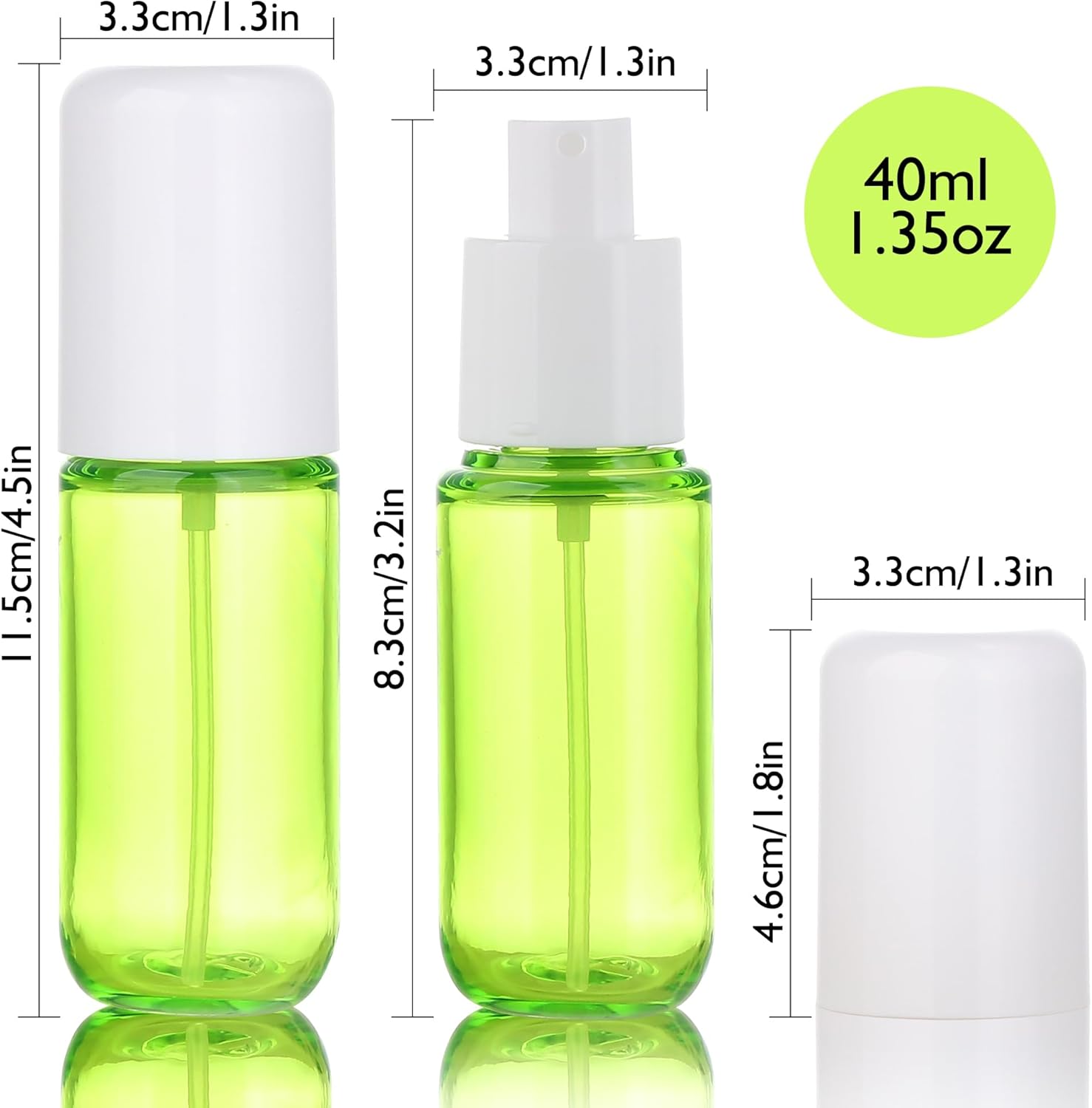 4-Pack 1.35oz Fine Mist Travel - Misting Bottle Fine 评论和价格
