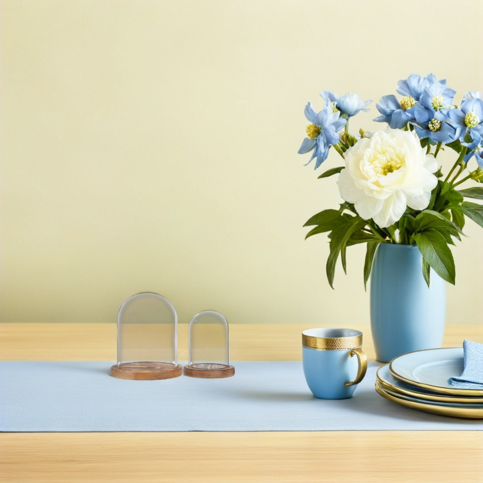 2Sets Clear Glass Display Dome - Plastic Dome Clear 评论和价格