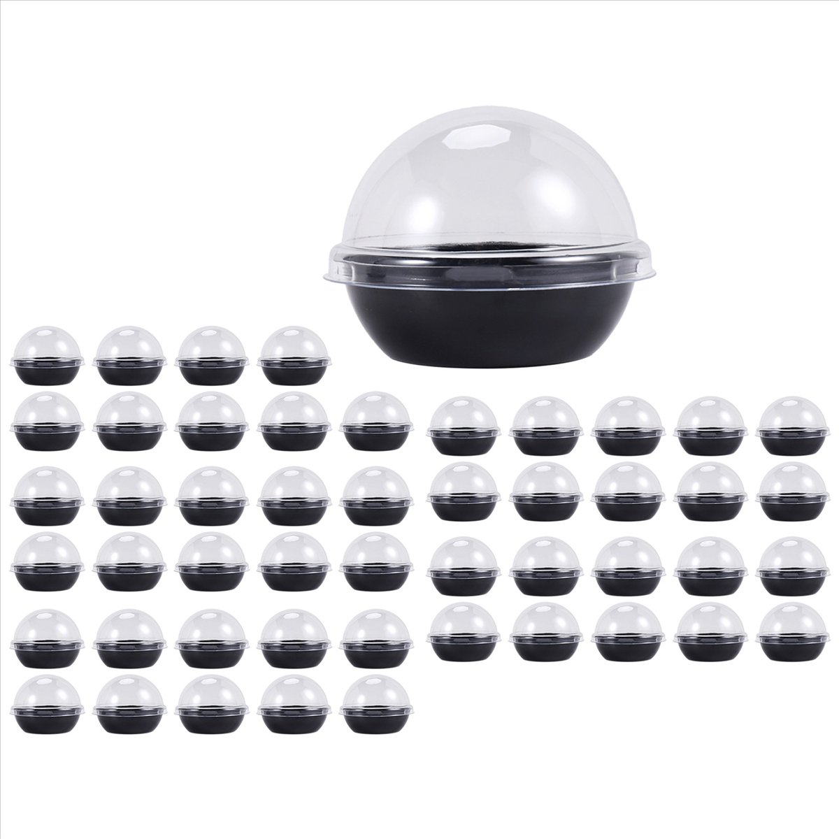 50 Pack Clear Plastic Mini Cup - Plastic Dome Clear 评论和价格
