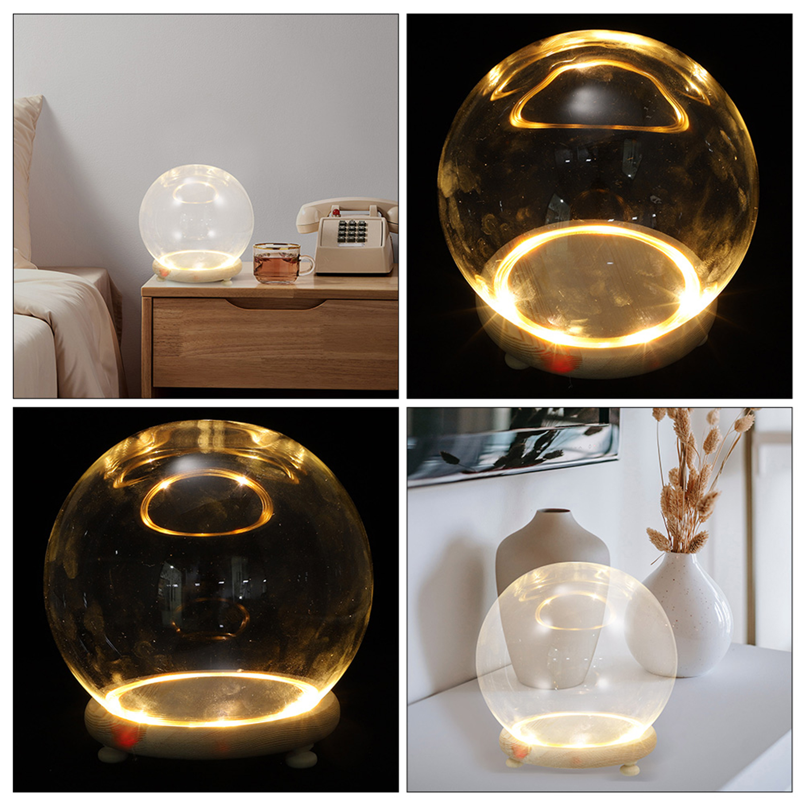 Eternal Flower Glass Cover Cle - Plastic Dome Clear 评论和价格