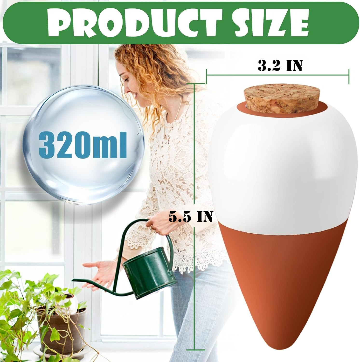 Terracotta Watering Spikes,Sel - Self Watering Insert 评论和价格