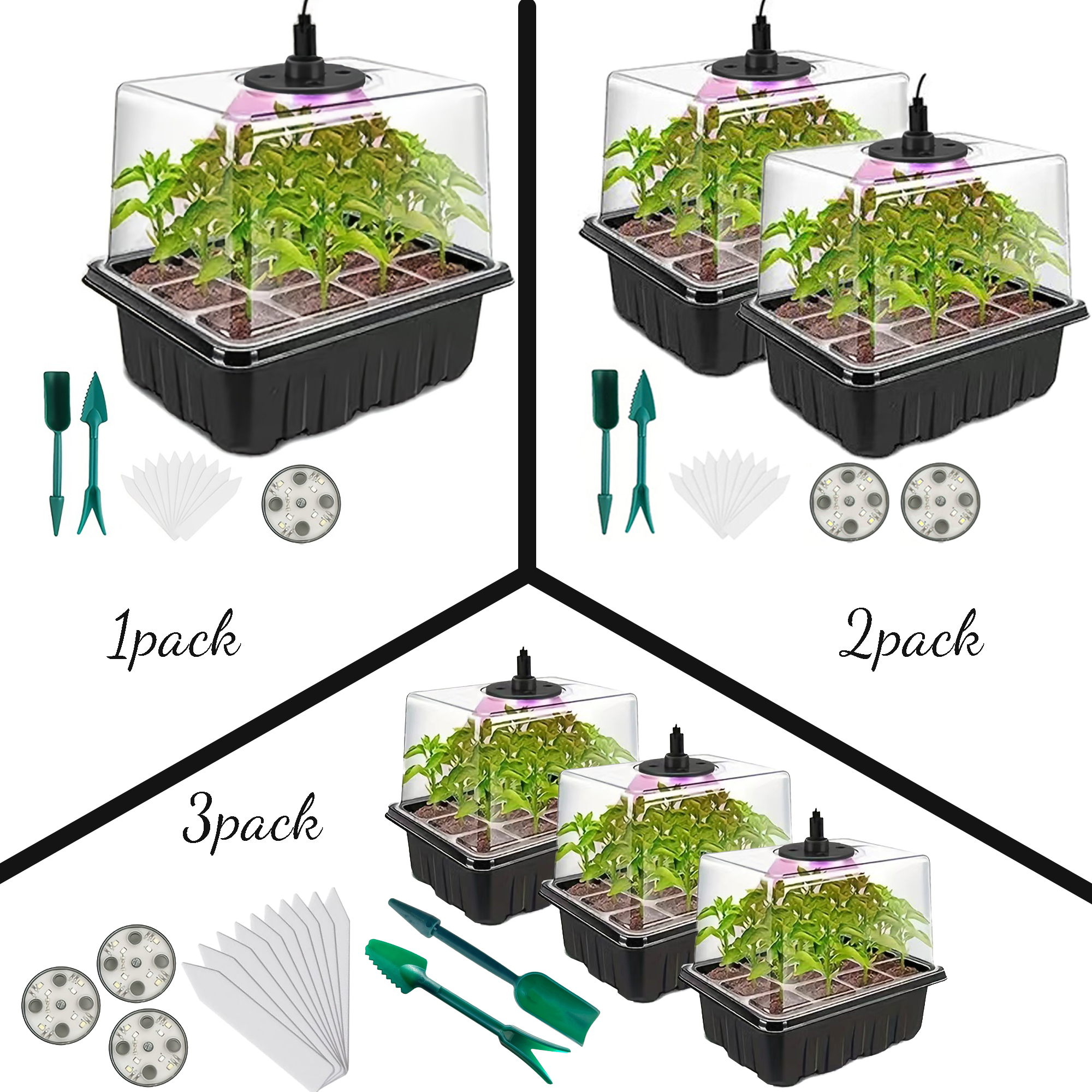 Seedling Starter Kit 1/2/3 Set - Humidity Dome Kit 评论和价格