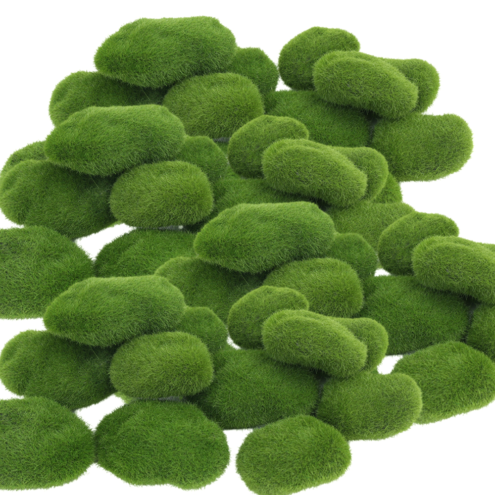 Artificial Green Moss Stones f - Sphagnum Moss Dry 评论和价格