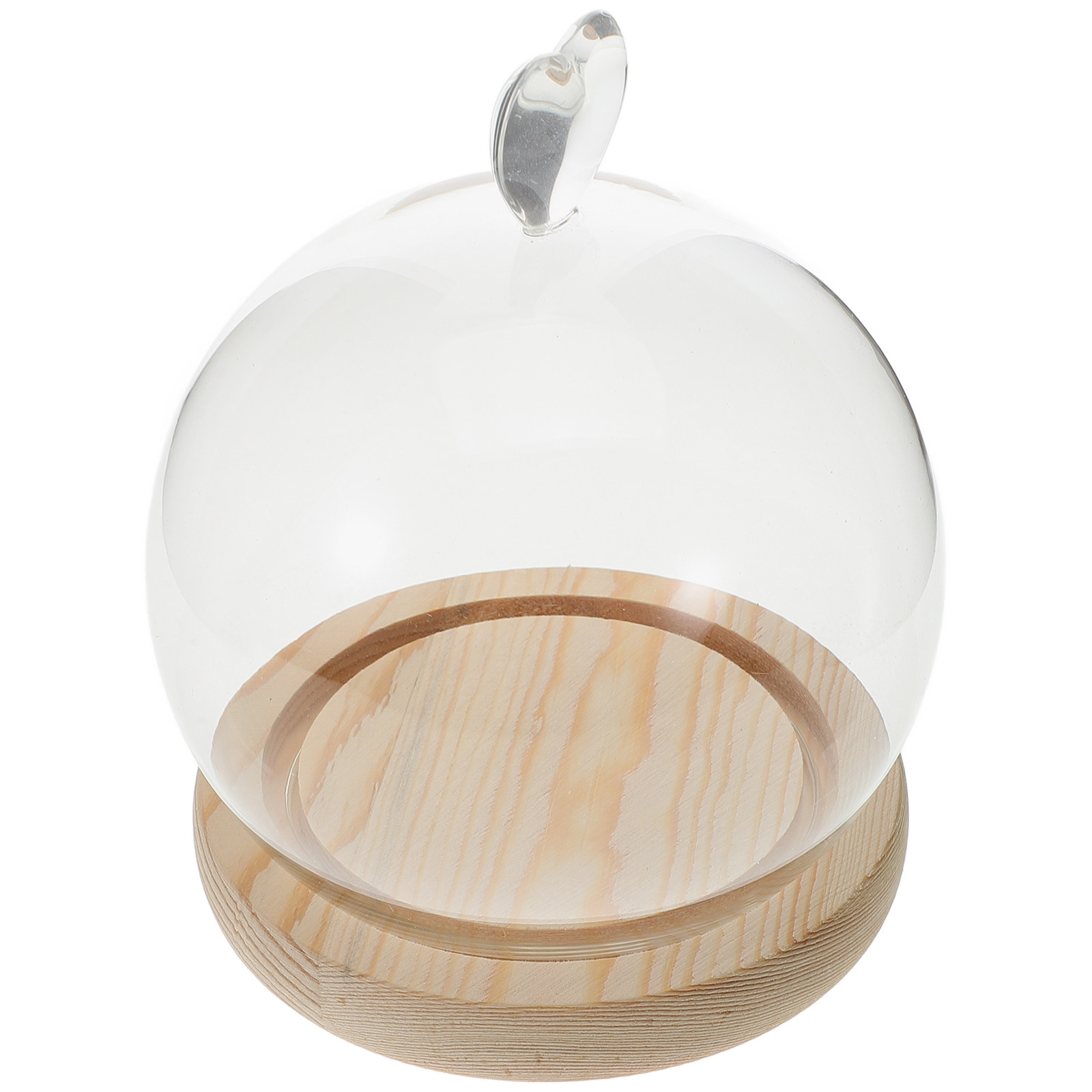 1Set Glass Dome Cloche Heart S - Plastic Dome Clear 评论和价格