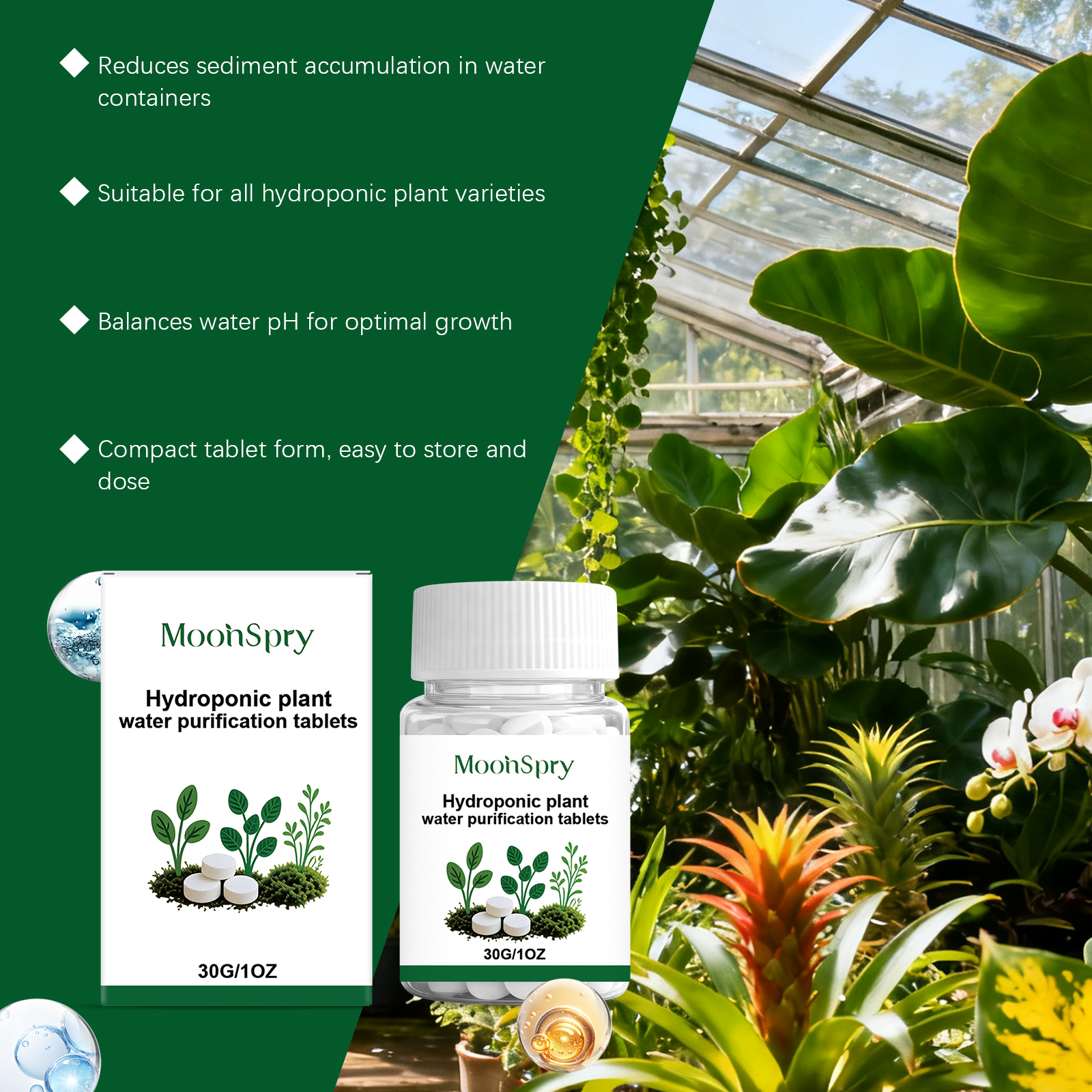 Moonspry Hydroponic Water Puri - Rooting Hormone Powder 评论和价格