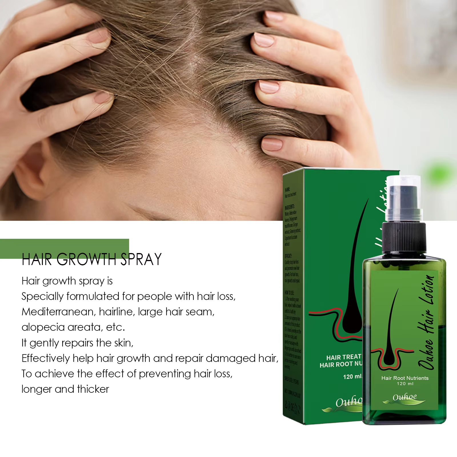 Hair Growth Spray Anti Hair Lo - Root Stimulator Liquid 评论和价格