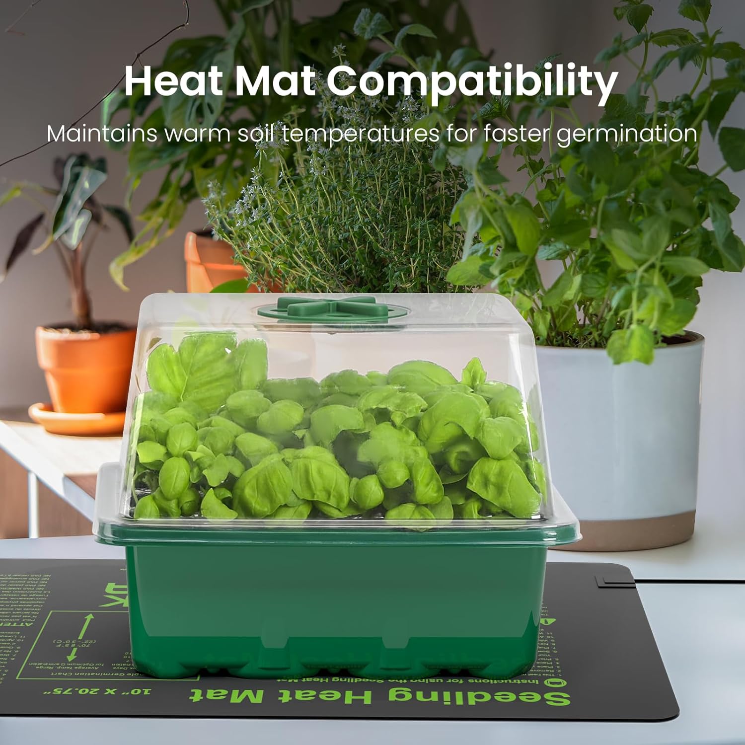 Seed Starter Kit with Grow Lig - Humidity Dome Kit 评论和价格