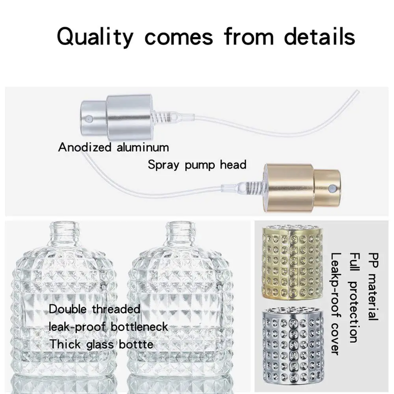 30ml/50ml Sandblasted Glass Pe - Misting Bottle Fine 评论和价格