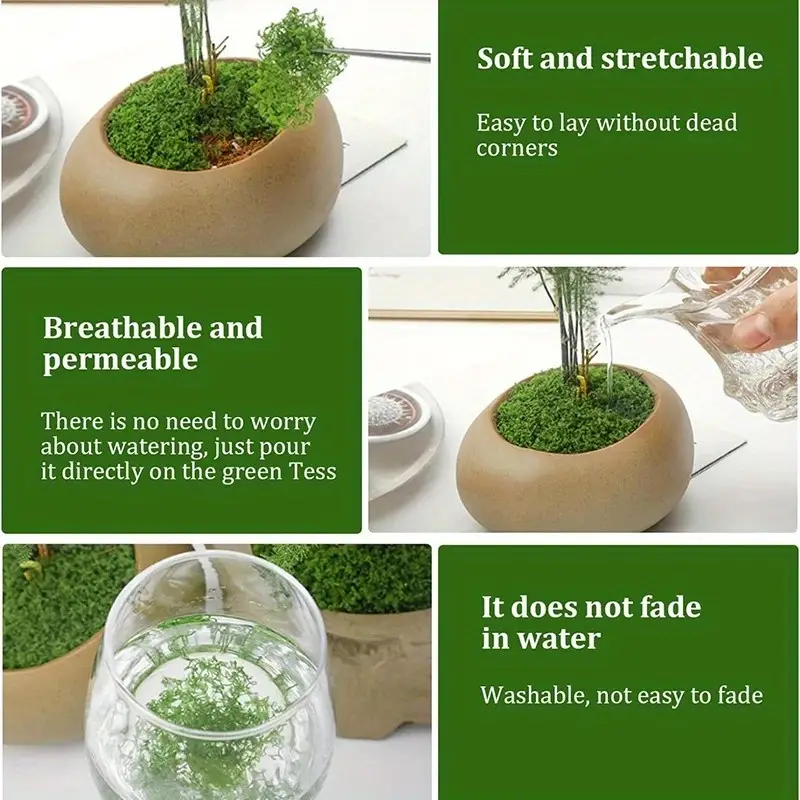 Green Fake Moss DIY Crafts Gra - Sphagnum Moss Dry 评论和价格