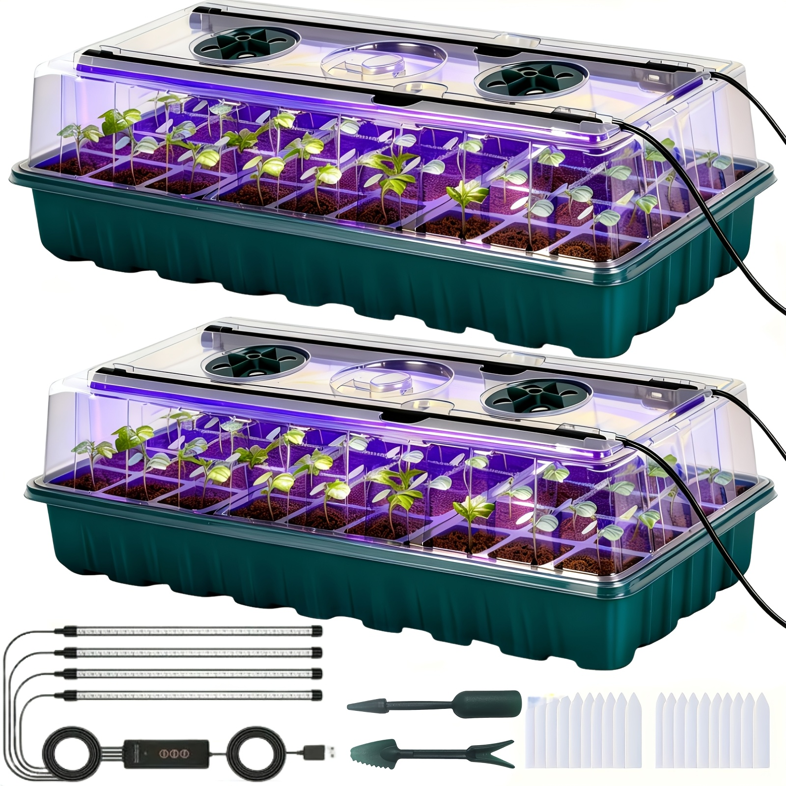 2PCS 72-Cell Seed Growing Kit  - Humidity Dome Kit 评论和价格